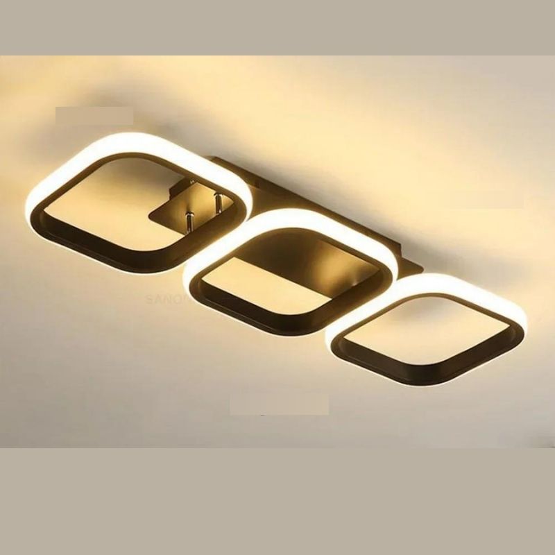 Últimas Unidades – 30% OFF | Luminária de Teto Plafon Arco Triplo