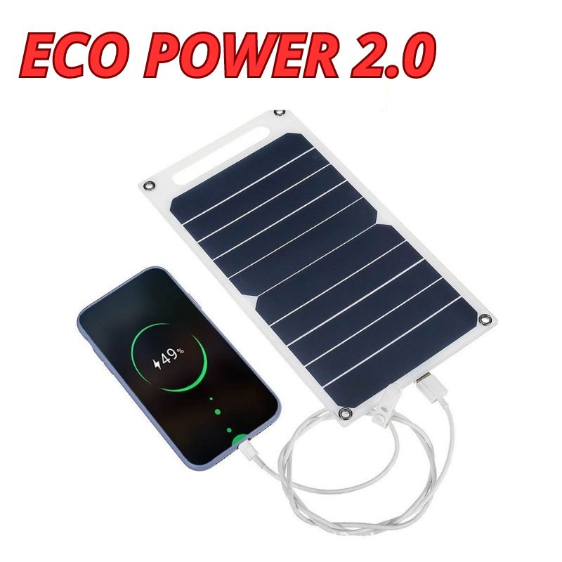 Painel Solar Portátil USB - ECO POWER 2.0
