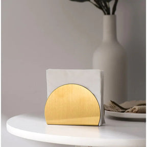 Porta Guardanapo Dourado – Aço Inox