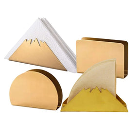 Porta Guardanapo Dourado – Aço Inox