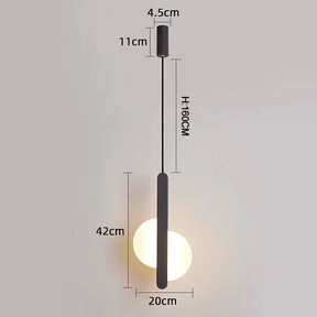 Lustre Pendente Moderno Meia Esfera Led