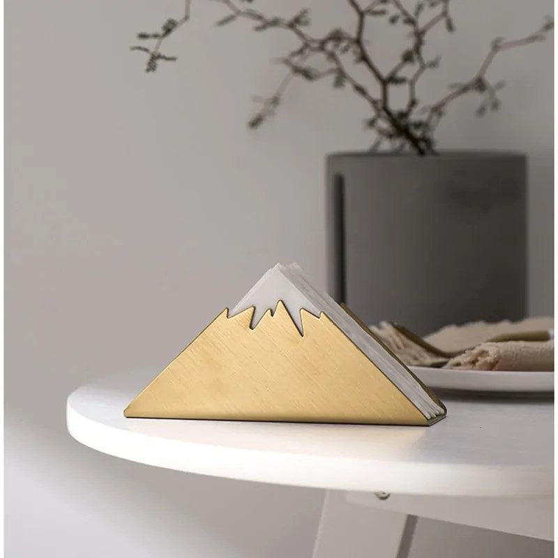 Porta Guardanapo Dourado – Aço Inox