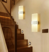 Luminária Arandela de Parede Slim - Branco - Luz Quente