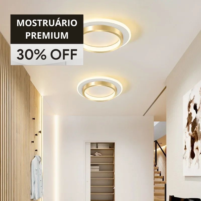 Luminária de Teto Plafon Halo LEDZ — Circular/Quadrada - 20cm/25cm