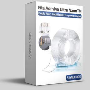 Fita Adesiva Ultra Nano™️ - Dupla Face, Reutilizável e à prova d´agua