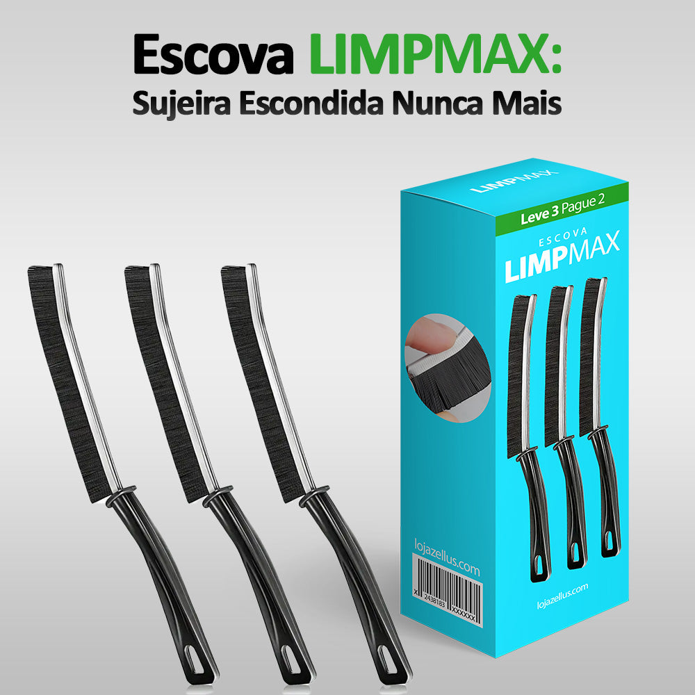 Escova LimpMax - Tenha Cantos Impecáveis e Brilhantes