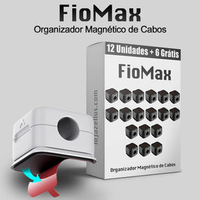 FioMax - Organizador Magnético de Fios Cabos Universal