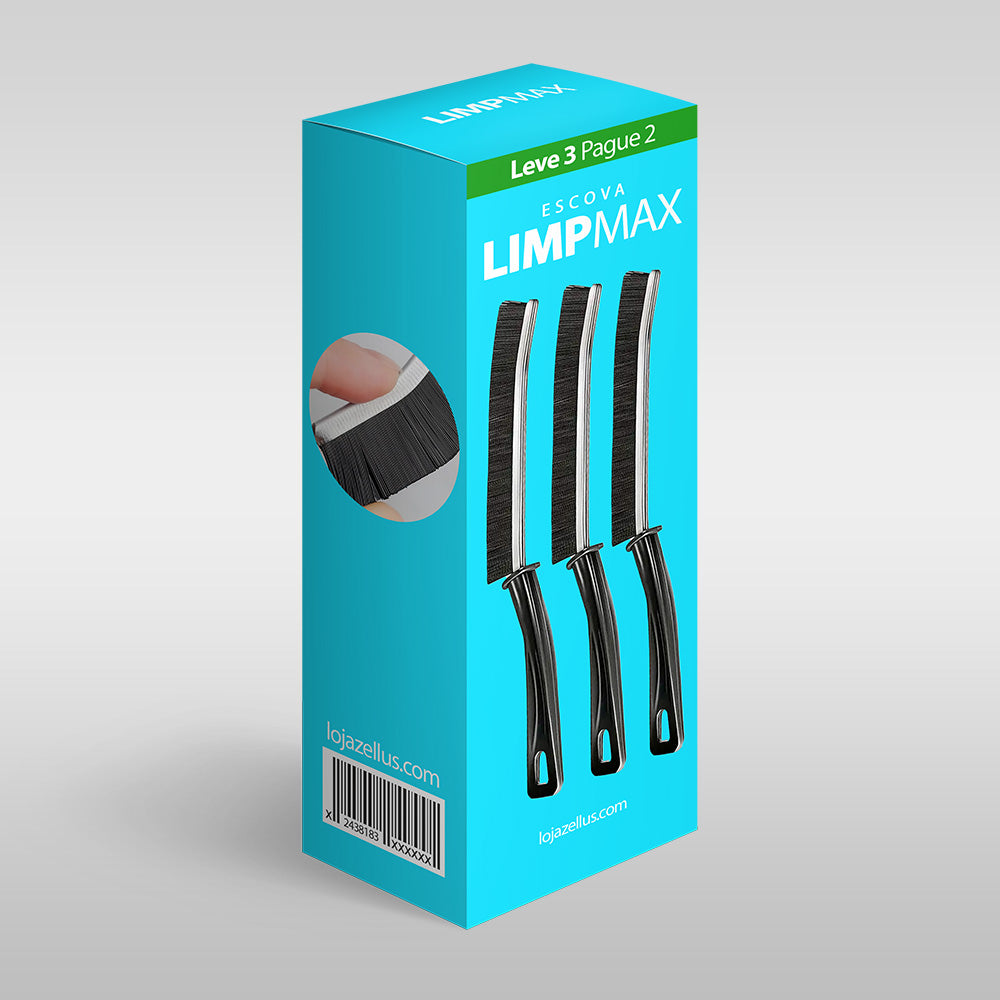 Escova LimpMax - Tenha Cantos Impecáveis e Brilhantes