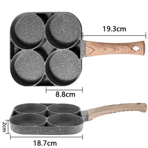 MultiCook®️- Frigideira de 4 divisórias - Antiaderente