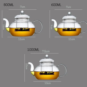 Chaleira de Vidro com Infusor