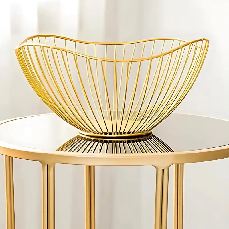Fruteira de Mesa Moderna -Cesta de Frutas de Metal