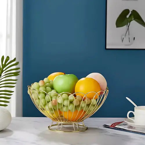 Fruteira de mesa Moderna de Metal Premium Luxo