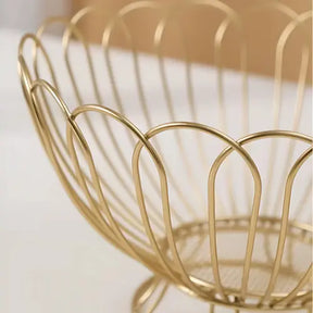 Fruteira de mesa Moderna de Metal Premium Luxo