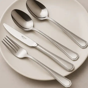 Jogo de Talheres em Inox Prata Luxo 48 peças