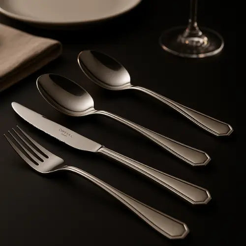 Jogo de Talheres em Inox Prata Luxo 48 peças