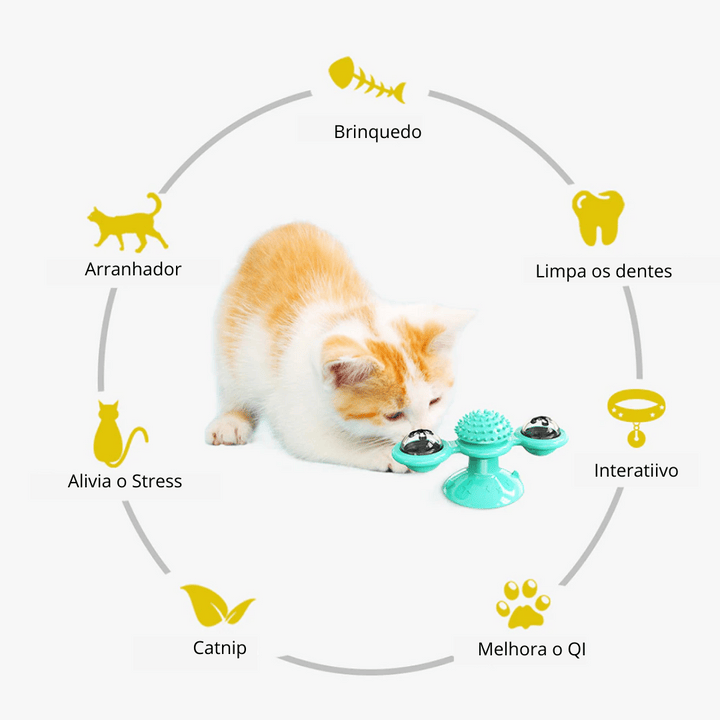 Pet Life® - Brinquedo Interativo com Vazamento de Alimentos