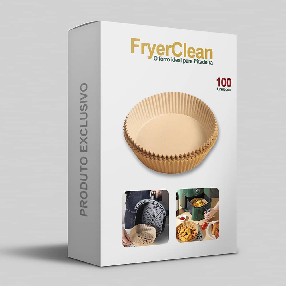 FryerClean - Forro de papel descartável para Fritadeira, Forno, Micro-ondas e muito mais