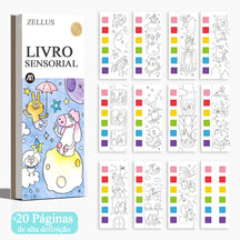 Livro de Pintura - Sensorial para Aprendizado Cognitivo (crianças acima de 1 ano)