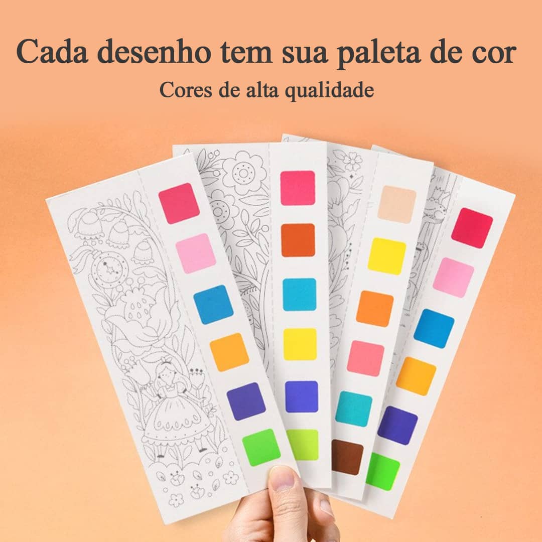 Livro de Pintura - Sensorial para Aprendizado Cognitivo (crianças acima de 1 ano)