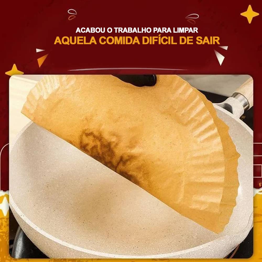 FryerClean - Forro de papel descartável para Fritadeira, Forno, Micro-ondas e muito mais