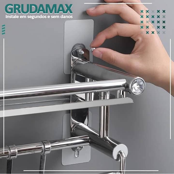 GrudaMax - A solução simples e rápida para instalações sem furos